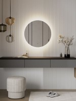 Зеркало круглое CONTINENT Led Ajour 70 см, сенсорное, с подсветкой