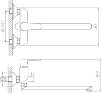 Универсальный смеситель Haiba HB804 HB22804