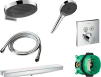 Душевой комплект Hansgrohe Термостат ShowerSelect 15763000 + 26230000 + 26843000 + 28272000 + 26864000 + 01800180