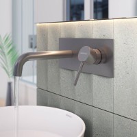 Смеситель для раковины Berges Ventas R 076015 С ВНУТРЕННЕЙ ЧАСТЬЮ, оружейная сталь