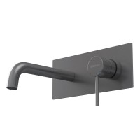 Смеситель для раковины Berges Ventas R 076015 С ВНУТРЕННЕЙ ЧАСТЬЮ, оружейная сталь