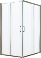 Душевой уголок Vegas Glass ZA-F Tur Novo 120*90 08 01 профиль глянцевый хром, стекло прозрачное