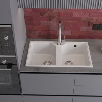 Мойка кухонная Domaci Палермо PR-770-001 белая