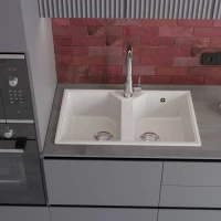 Мойка кухонная Domaci Палермо PR-770-001 белая Мойка кухонная Domaci Палермо PR-770-001 белая