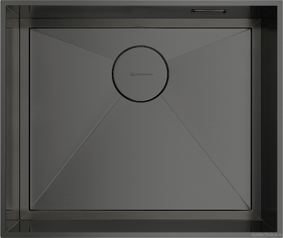 Комплект Мойка Omoikiri Kasen 53-26 INT GM воронёная сталь + Измельчитель Nagare 750
