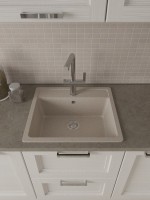 Мойка кухонная Domaci Болонья М-09-004 песочная Мойка кухонная Domaci Болонья М-09-004 песочная