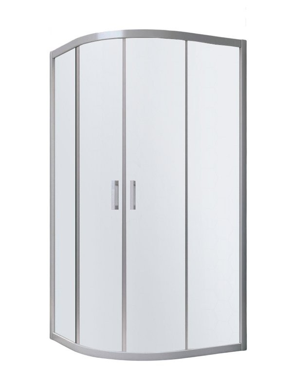 Душевой уголок Vegas Glass ZS Novo 80 07 10 профиль матовый хром, стекло сатин