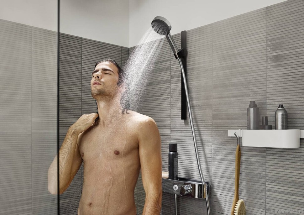 Душевая лейка Hansgrohe Pulsify Select 105 3jet 24111000 EcoSmart, хром
