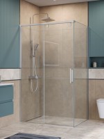 Душевой уголок BelBagno Soft Close-1 AH-1-120/80-C-Cr профиль хром