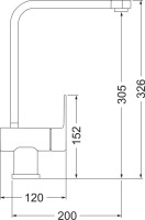 Смеситель для кухни Domaci Солерно DC-3014 антрацит