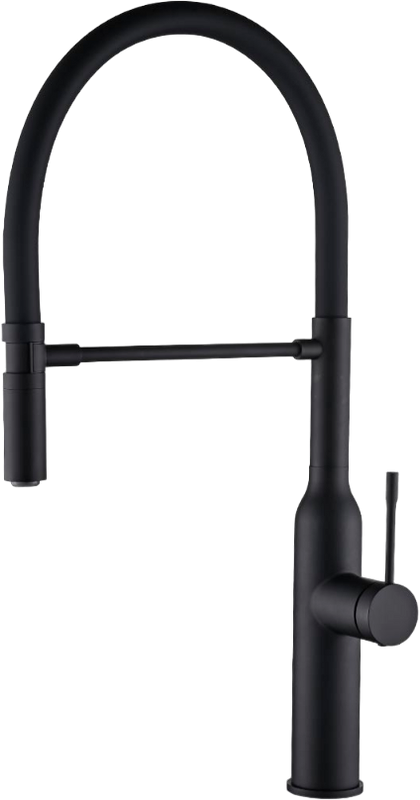 Смеситель для кухни Zorg Steel Hummer SH 2022 BLACK черный
