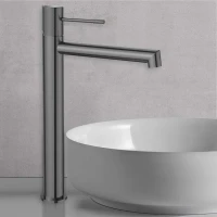 Смеситель для раковины Vincea Desire VBF-1D2GM вороненая сталь Смеситель для раковины Vincea Desire VBF-1D2GM вороненая сталь