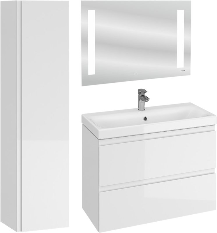 Мебель для ванной комнаты Cersanit Moduo slim 80 белая