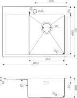 Комплект Мойка Omoikiri Akisame 65 R, светлое золото + Измельчитель Nagare 1000
