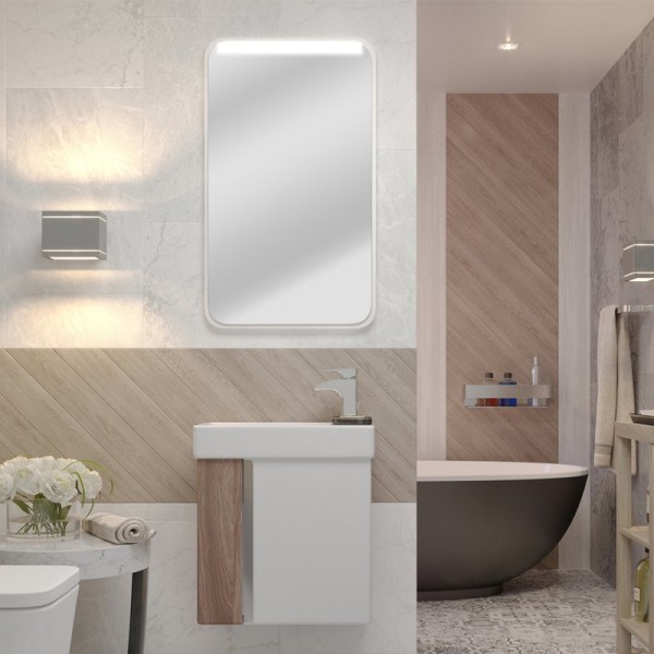 Мебель для ванной комнаты AQUATON Вита 46 белая, ясень шимо