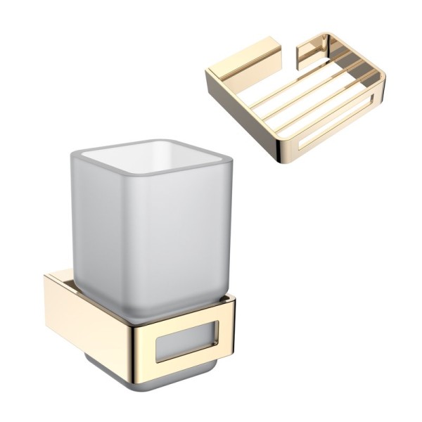 Набор Стакан Boheme Q 10944-G + Мыльница 10959-G