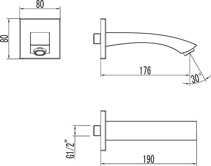 Излив Lemark LM4581C для ванны