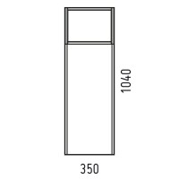 Шкаф-пенал для ванной Corozo Форест N 35 подвесной, сонома