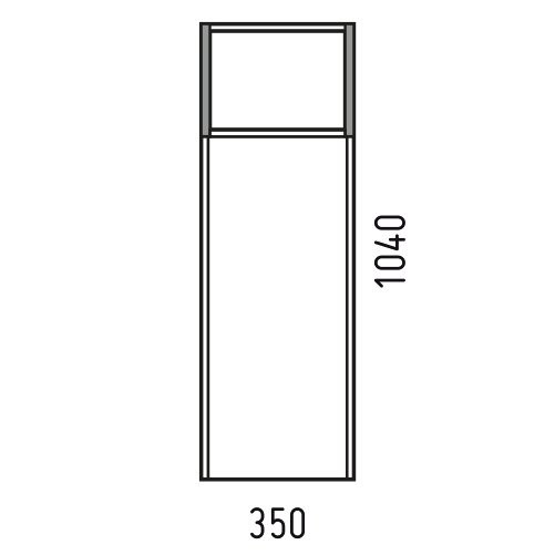 Шкаф-пенал для ванной Corozo Форест N 35 подвесной, сонома