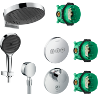 Душевой комплект Hansgrohe Rainfinity 360 (3 jet) 26234000 + 26852000 + 27506000 + 15742000 + 15745000