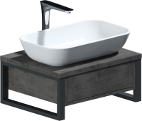 Мебель для ванной комнаты 1MarKa Grunge Loft 60П бетон темно-серый