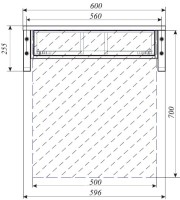 Мебель для ванной комнаты 1MarKa Grunge Loft 60П бетон темно-серый