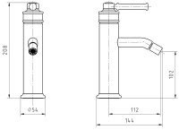 Смеситель для биде Migliore Ermitage Mini 31424 золото
