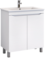 Тумба под раковину Vigo Grani 75 напольная, 2 дверцы, белая