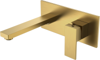 Смеситель для раковины Boheme Qubic 475-BR С ВНУТРЕННЕЙ ЧАСТЬЮ, bronze