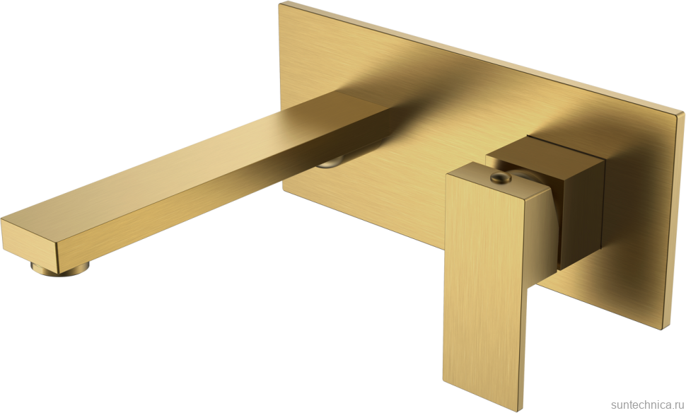 Смеситель для раковины Boheme Qubic 475-BR С ВНУТРЕННЕЙ ЧАСТЬЮ, bronze
