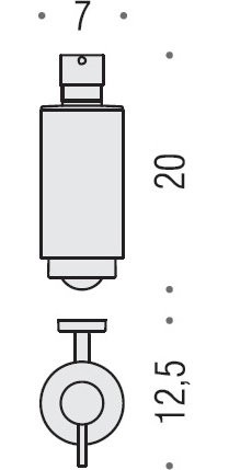 Набор Стакан Colombo Design Nordic B5202.CR-VAN + Дозатор B9323