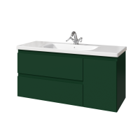 Тумба под раковину без столешницы Caprigo Forte 120 R подвесная, бутылочное стекло