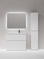 Тумба с раковиной Sancos Folk Floor 100 правая напольная, bianco, раковина CN7015