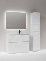 Тумба с раковиной Sancos Folk Floor 100 правая напольная, bianco, раковина CN7015