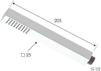 Душевая лейка Remer 317SDX Душевая лейка Remer 317SDX