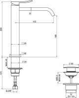 Смеситель для раковины Gattoni Ely 8846/88C0