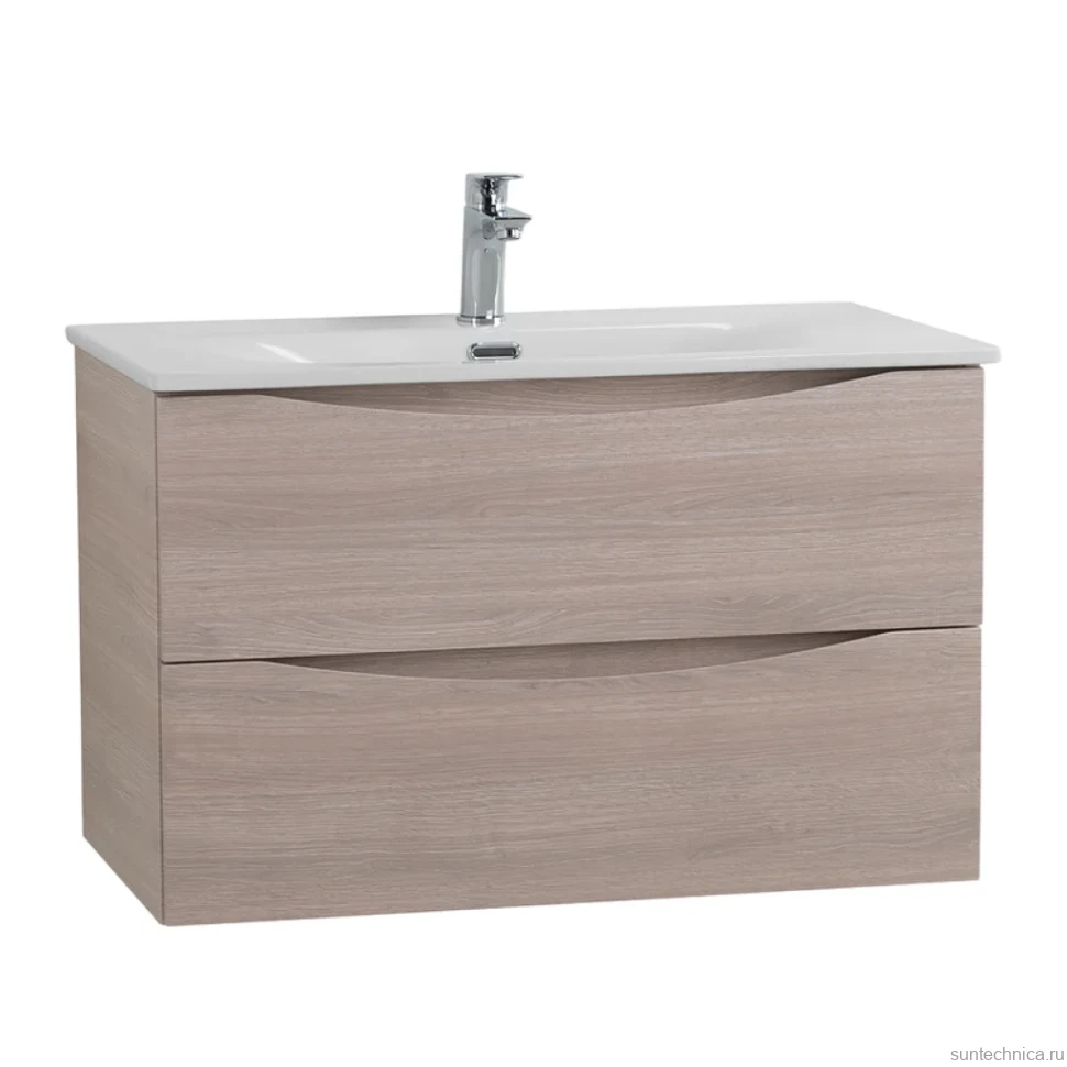 Тумба с раковиной BelBagno Marino-cer-n 90 подвесная, rovere grigio
