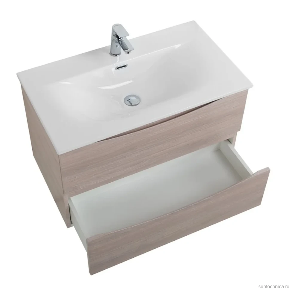 Тумба с раковиной BelBagno Marino-cer-n 90 подвесная, rovere grigio