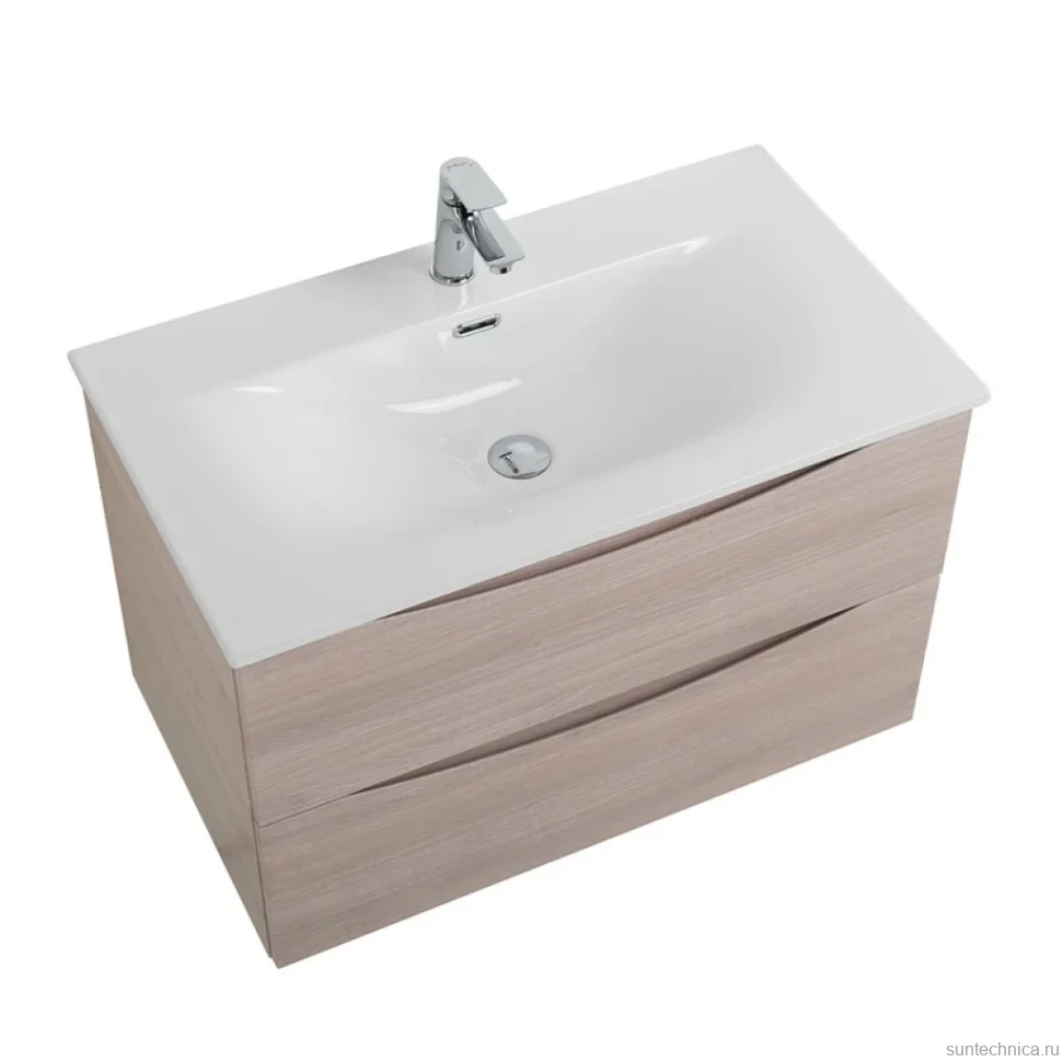 Тумба с раковиной BelBagno Marino-cer-n 90 подвесная, rovere grigio