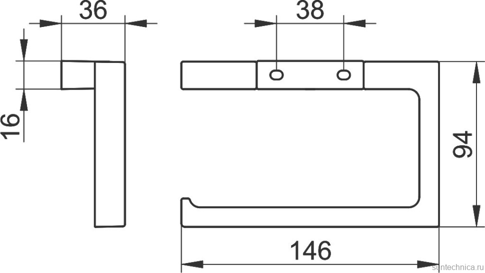 Набор Держатель Keuco Edition 11 11162010000 + Ершик 11164019000