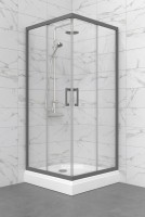 Душевой уголок Triton Фикс Графит Щ0000077408 90х90 см с поддоном Душевой уголок Triton Фикс Графит Щ0000077408 90х90 см с поддоном