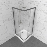 Душевой уголок Triton Фикс Графит Щ0000077408 90х90 см с поддоном Душевой уголок Triton Фикс Графит Щ0000077408 90х90 см с поддоном
