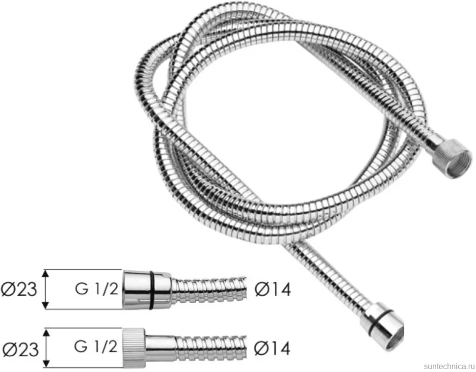 Душевой шланг Remer 333CNES120