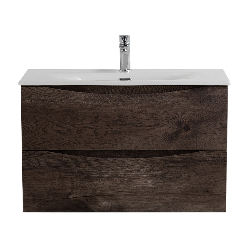 Тумба под раковину BelBagno Marino-cer-mini 80 подвесная, rovere nature grigio