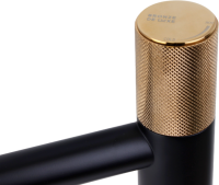 Смеситель для раковины Bronze de Luxe Avantgarde 2030MH черный, розовое золото