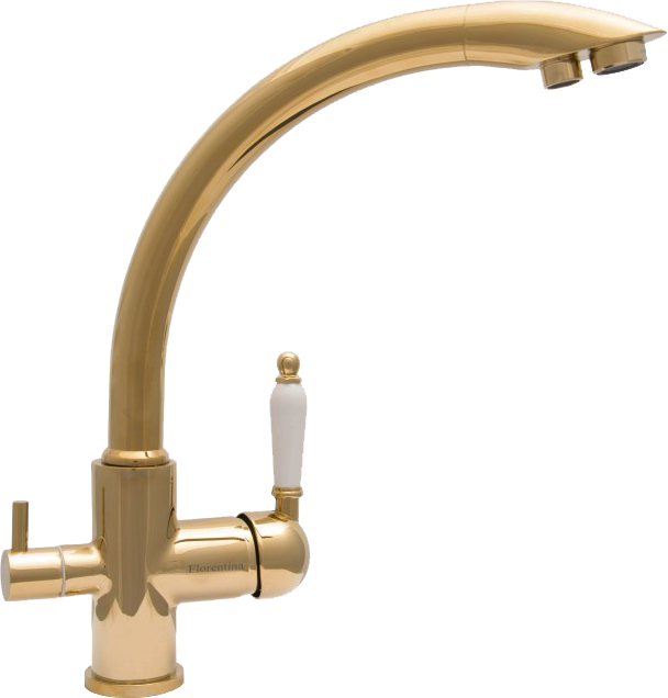 Смеситель для кухни Florentina Шале FL золото