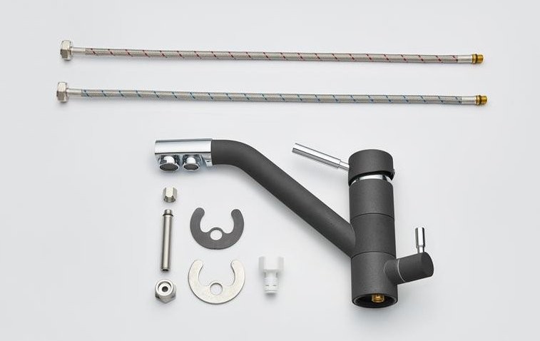 Смеситель для кухни Emar Quartz 3008 антрацит