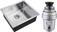 Комплект Мойка Zorg Inox R 4844 + Измельчитель Inox D