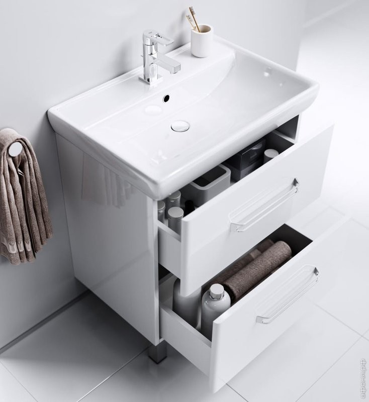 Тумба с раковиной Aqwella Neo напольная