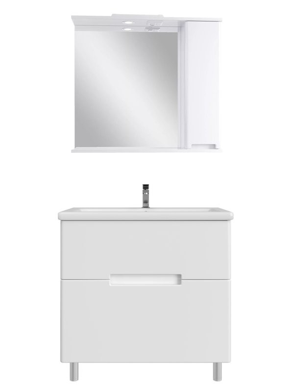 Мебель для ванной комнаты SanStar Ориана 80 напольная, раковина Cersanit Como 80